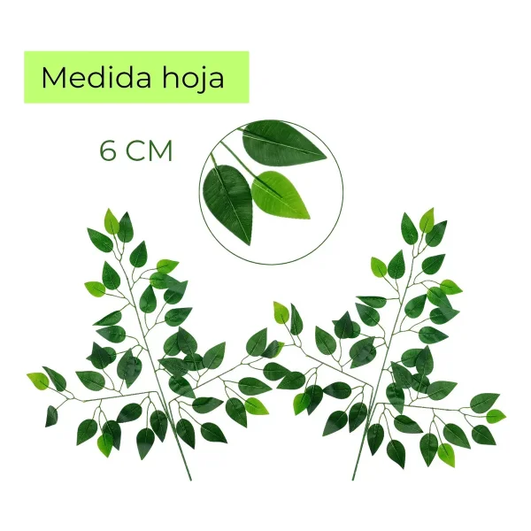 Ramo Artificial Planta Decorativa Pack X24u