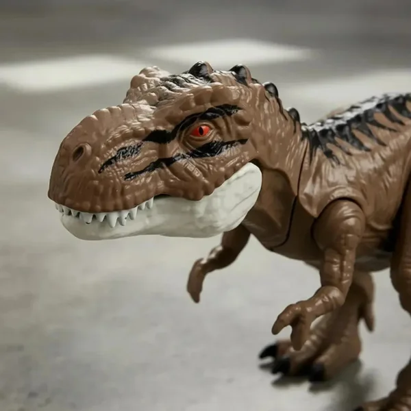 Muñeco Dinosaurio T-rex Juguete Articulado Con Luz Y Sonido T-rex Marrón Claro