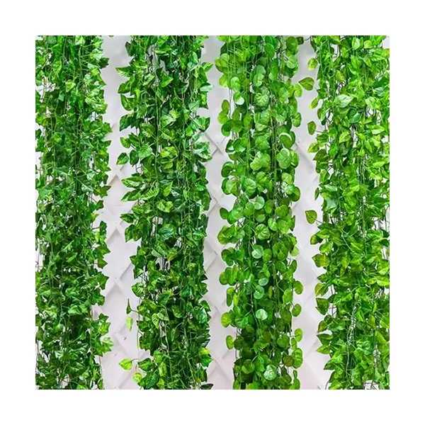 Jardin Vertical Expreso Polar Enredadera Hojas Artificiales 2,05mt X12u. Color Verde Claro