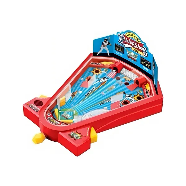 Juego De Mesa Pinball Béisbol Juguete De Habilidad Shoot