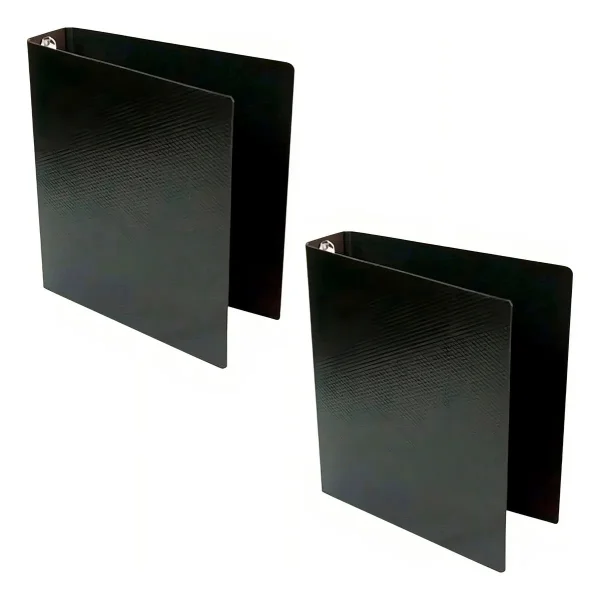 Carpeta Escolar N°3 Avios 3 Anillos 3x40 Fibra Negra Negro