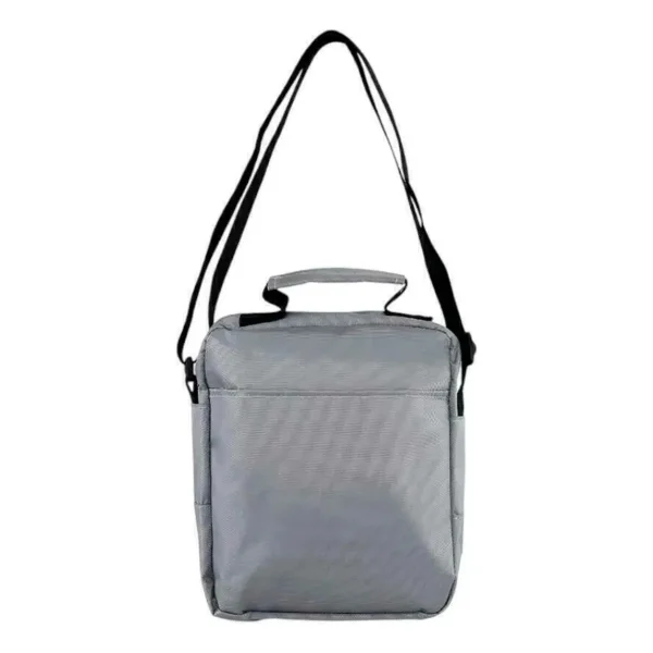 Morral Hombre Bandolera Organizador Bolsito Casual Urbana Gris Lisa