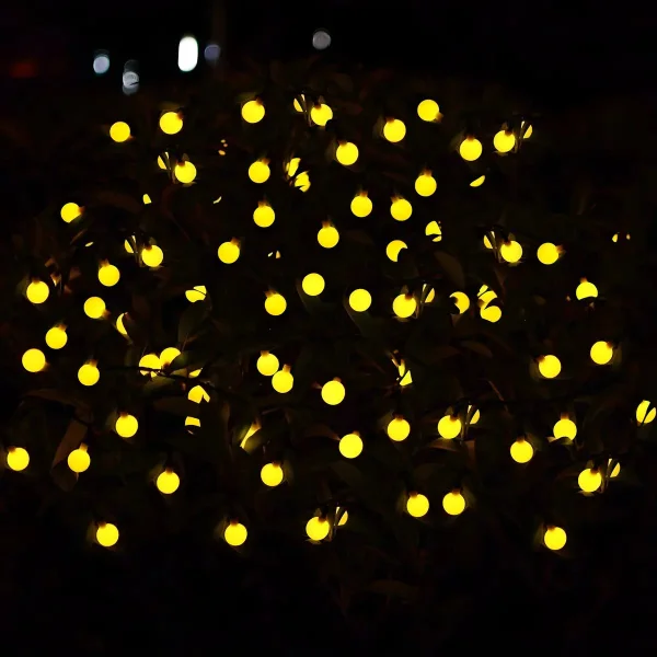 Luces De Navidad X20 Bolitas A Pilas Guirnalda Led 3mts Luces Calidas