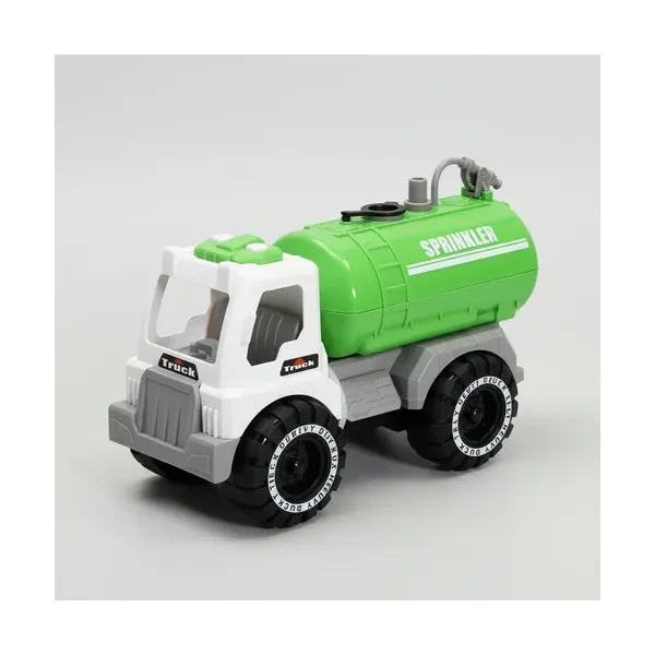 Camion Cisterna Lanza Agua Juguete A Friccion Color Verde