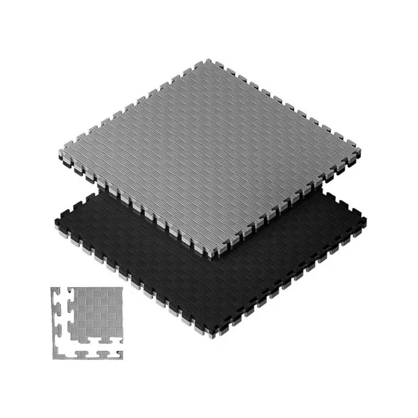 Piso Goma Eva Gym 1m2 Encastrable 20mm Con Borde Antigolpes