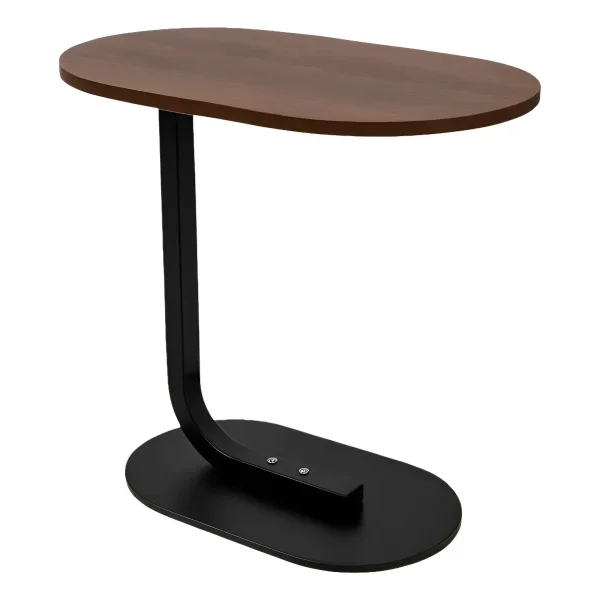 Mesa Auxiliar Arrime Moderna Apoyo Sofa Sillón Mesa 60cm Marrón