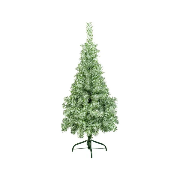 Árbol De Navidad Arbolito Slim Nevado 1.20mts Base Metal