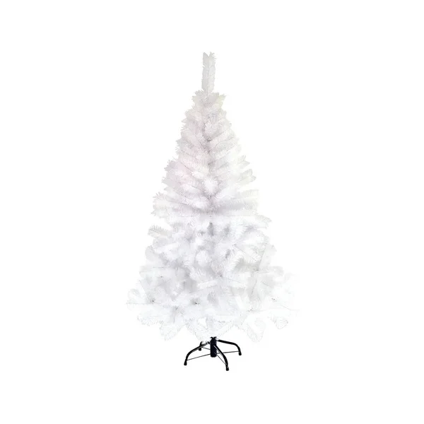 Árbol De Navidad Tradicional Expreso Polar Tronador De Lujo De 1.5m Blanco