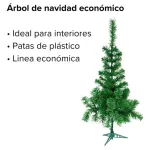 Arbol De Navidad Pino Arbolito Aleman 1,50 Mts Con Base Plastica Decorativo