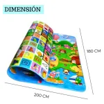 Alfombra Antigolpes Bebe 200x180cm Espesor 5mm Reversible
