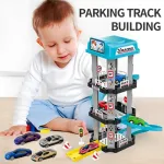 Pista Rampa Estacionamiento Autos Juguete Garage 3 Niveles Color Blanco