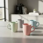 Taza De Cerámica Cónica Jarro Mug 300ml