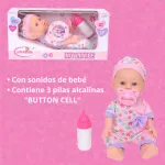 Bebe Bebote Con Sonidos Y Accesorios Muñeca Rie Y Habla