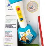 Microfono Bebes Musical Con Luz Y Sonido Color Blanco
