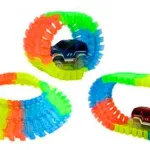 Pista Luminosa Flexible 56 Piezas 1 Auto Luminoso Color Varios