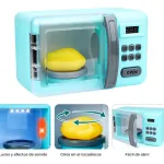 Microondas Juguete Expreso Polar Con Luz Sonido Efecto Cocción Color Agua