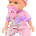 Muñeca Bebote Luna Bebe Con Sonidos Y Accesorios Chupete Mamadera