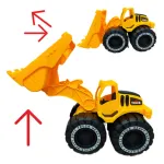 Excavadora Juguete Fricción Amarillo Expreso Polar Truck 25cm