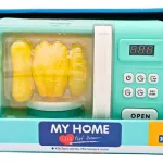 Microondas De Juguete Con Luz Sonido Y Efecto Coccion Horno Color Agua