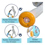 Caminador Bebé Expreso Polar Celeste Con Luces Sonido Y Actividades