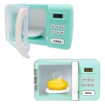 Microondas De Juguete Con Luz Sonido Y Efecto Coccion Horno Color Agua