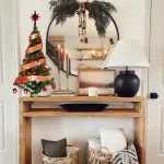 Arbol De Navidad 80cm Con Adornos 30 Piezas Rojo Cybermonday