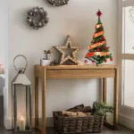 Arbol De Navidad 80cm Con Adornos 30 Piezas Rojo Cybermonday