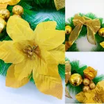 Corona Navideña Fabesa Verde 30cm Con Bayas Sin Luces Artificial Navidad