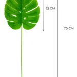 Planta Artificial Costilla De Adán Expreso Polar Verde 70cm
