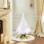Árbol De Navidad Tradicional Expreso Polar Tronador De Lujo De 1.2m Blanco