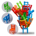 Torre De Sillas Juego De Mesa Equilibrio Balance Chairs Color Rojo