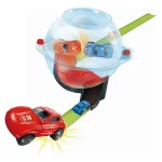 Pista De Autos Lanzador Vuelta 360 Grados Loop Para Armar Color Rojo