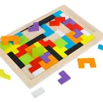 Tetris Rompecabezas De Madera Juego Didáctico 3d Puzzle