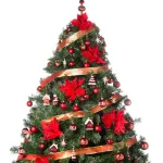 Arbolito Navidad Extra Lujo Patagonia 2.10mt + Adornos Plata