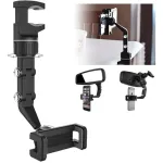 Soporte Celular Espejo Retrovisor Auto Giratorio 360° Expreso Polar Negro