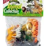 Muñecos Animales De La Selva Toyland Plástico 5 Figuras + 3 Accesorios