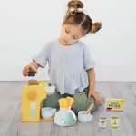 Tostadora De Juguete Expreso Polar Con Accesorios Color Agua