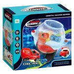 Pista De Autos Lanzador Vuelta 360 Grados Loop Para Armar Color Rojo