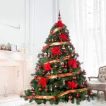 Arbolito Navidad Extra Lujo Patagonia 2.10mt + Adornos Plata