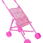 Cochecito Para Muñecas Expreso Polar Plástico 8 Ruedas Plegable Rosa