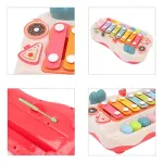 Juguete Musical Piano Con Xilofón Didactico Bebe Color Blanco