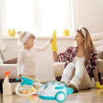 Aspiradora De Juguete De Limpieza Luz Y Sonido Con Pelotita