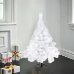 Árbol De Navidad Tradicional Expreso Polar Tronador De Lujo De 1.2m Blanco