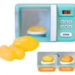 Microondas De Juguete Con Luz Sonido Y Efecto Coccion Horno Color Agua