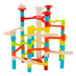 Laberinto De Bolitas Didactico Escalera Pelotas 88 Piezas Color Rojo