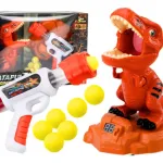 Pistola Dinámica Dino Al Blanco Marca Expreso Polar Naranja Con Luces Y Sonido