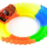 Pista Luminosa Flexible 56 Piezas 1 Auto Luminoso Color Varios