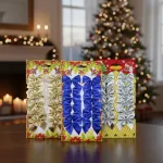 Adornos Decoración Árbol De Navidad Moños Brillante X12u