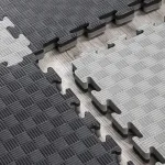 Piso Goma Eva Gym 1m2 Encastrable 20mm Con Borde Antigolpes