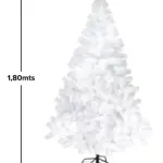 Árbol De Navidad Expreso Polar Tronador De Lujo 180cm Blanco